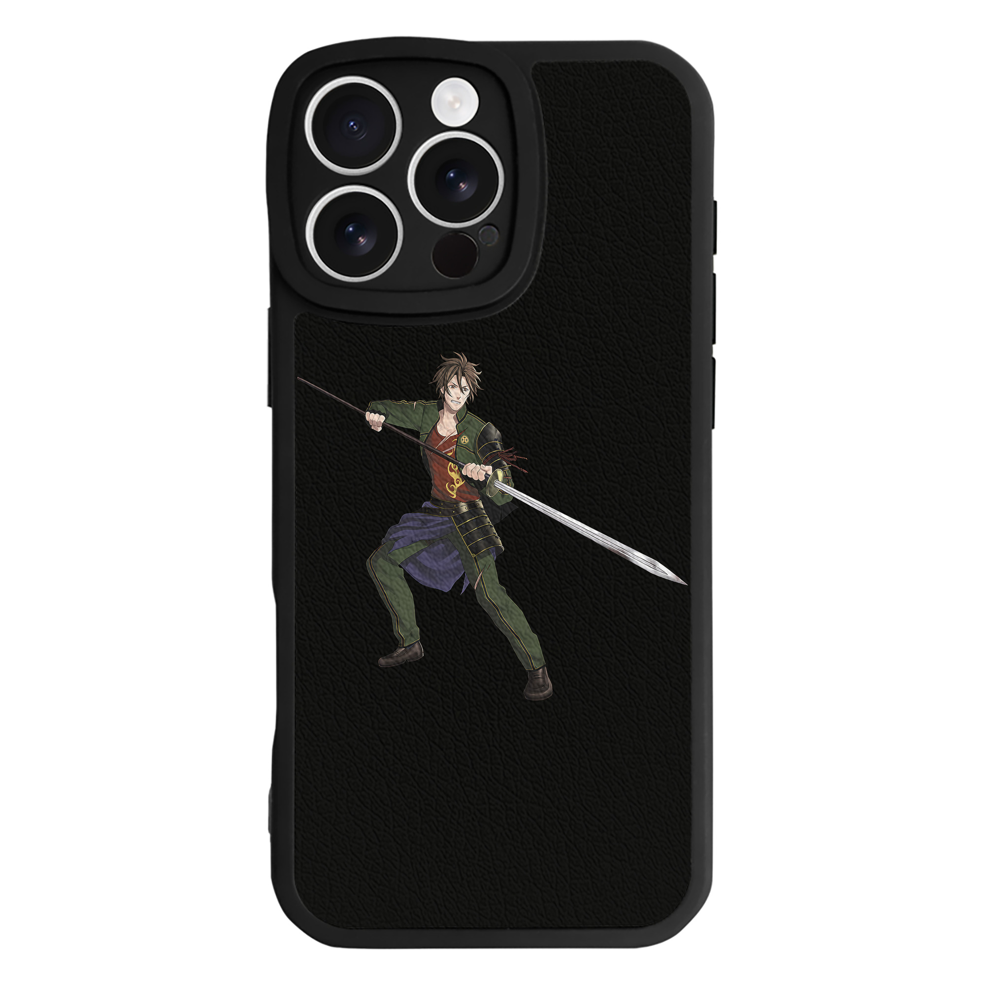 （画像用） 刀剣乱舞 Touken Ranbu 【iPhone 16シリーズ対応】シリコンスマホケース（レザー調） 材質：シリコン